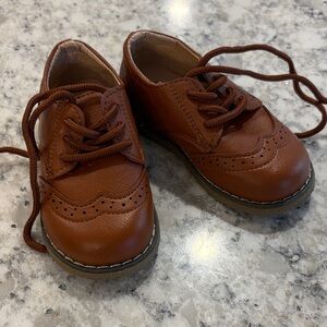 Classic Brown Kids Oxford Shoes